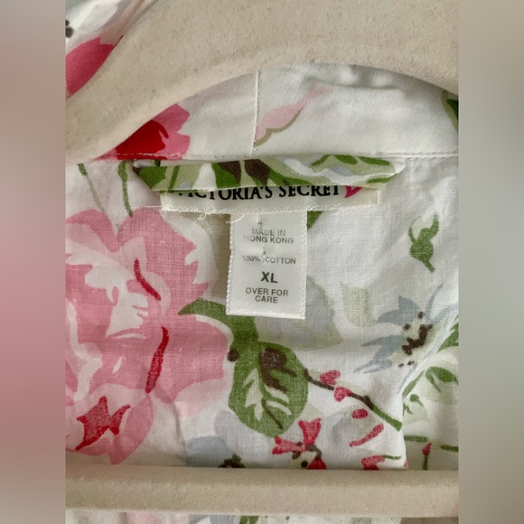 Vintage‎ Victoria’s Secret 3 Piece Pajama Set Robe Floral Y2K 90s Size XL - Picture 10 of 11